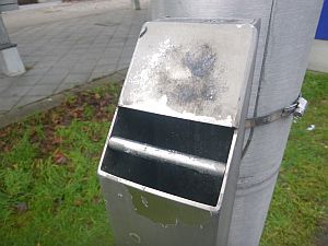 Spezielle Aschenbecher sorgen f�r mehr Sauberkeit